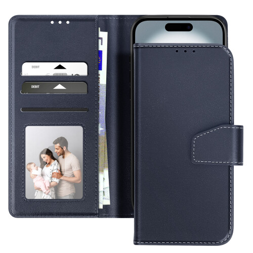 Avizar Capa Carteira em Couro com Suporte para iPhone 16 Plus 1