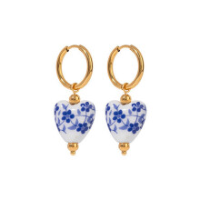 Orecchini pendenti a perno placcati in oro per donna, robusti e portatili, gioielli per piercing all'orecchio, ideali per festival mus