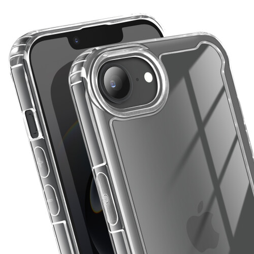 Avizar Cover per iPhone 16e Rigida Angoli Rinforzati Bordo Sollevato 2
