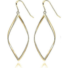 14K Gold Plated Infinity Design Hoop Earrings For Women Sterling Silver Post Piercing Ear Jewelry Daily Wear Ear Accessory