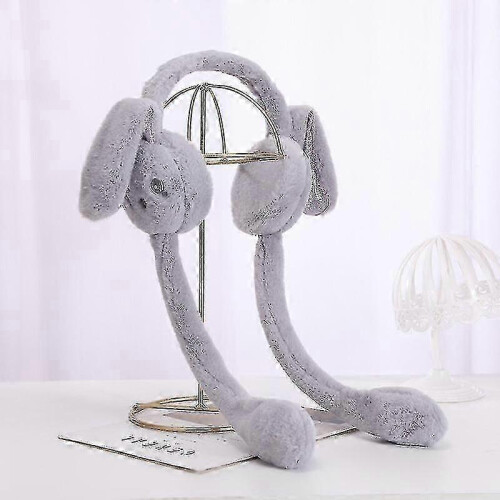 Plush Earmuffs Rabbit Ears Movable Ears Winter Warm Ear Protection