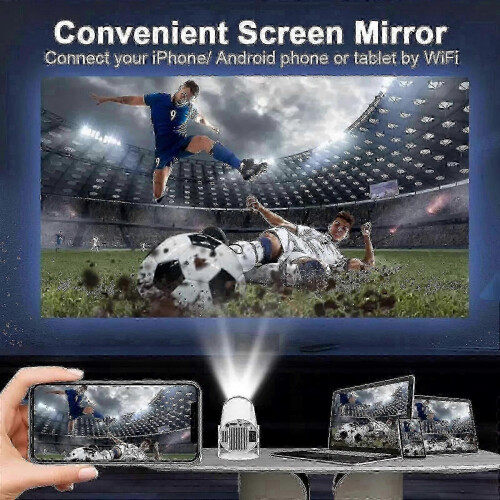 5G 4K Projector Smart HD LED WiFi Bluetooth HDMI. USB Android Office Home Theater 1