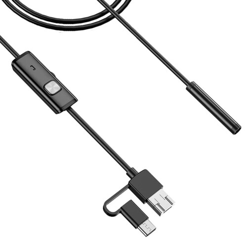 Avizar Endoscopio impermeabile IP67 multi-porta USB USB-C micro-USB lunghezza 2 metri 1