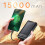 LinQ 15000mAh Solar Backup Battery Micro USB, Lightning, USB C Cables 3