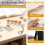 Caramel Bread Button Fidget Toy Keychain, 4-Key Press Decompression Accessory (2 Styles Available) 3