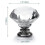 12 Pcs 30mm Glass Dresser Knobs Diamond Drawer Knobs Pulls Handles Kitchen Cabinet Knobs (silver) 2