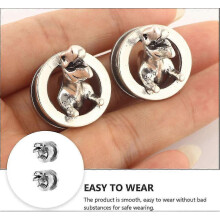 Piercing do uší s 3D dinosauřím vzorom, tunely na naťahovanie uší, meradlá, expandéry do uší pre ženy, tínedžerky, 10 mm, 2 ks, jedine