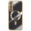 Avizar Soft Shockproof Magsafe Case for Galaxy S25 FE with Chrome Edge 1