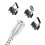 Avizar Câble Magnétique 3-en-1 USB-C / Lightning / Micro-USB vers USB-A 1m 2