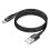 Avizar Cabo USB-A para USB-C com LED e Carga Estável 2.4A Nylon Trançado 1.5m 1