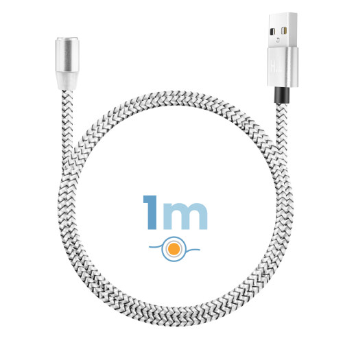 Avizar Câble Magnétique 3-en-1 USB-C / Lightning / Micro-USB vers USB-A 1m 2