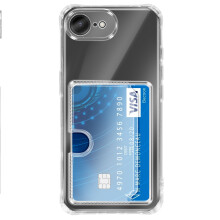 Avizar Cover per iPhone 16e con Portacarte Integrato e Angoli Rinforzati