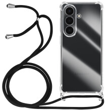 Avizar Hoesje voor Galaxy S26 van Siliconen met Gevlochten Nylon Koord 70cm