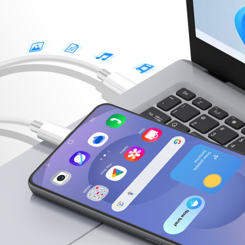 Avizar Câble USB-C vers USB-C pour Smartphone / Laptop Quick Charge 40W avec Cordon 2m 2