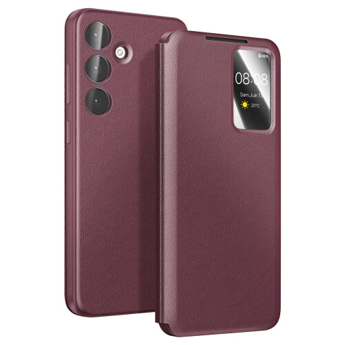 Avizar Smart View Etui mit Kartenfach für Galaxy S25 FE