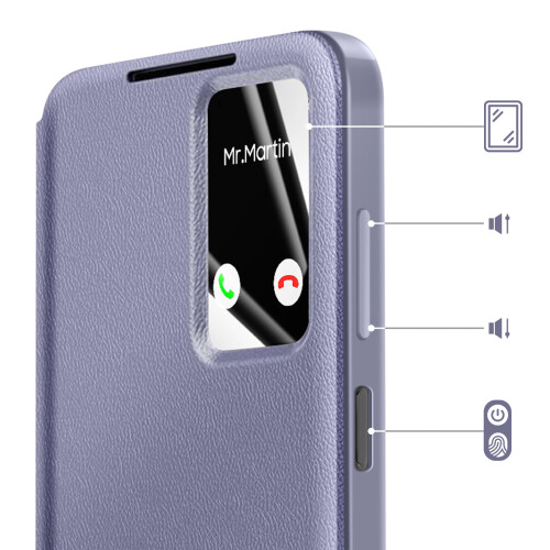 Avizar Smart View Etui mit Kartenfach für Galaxy A17 2