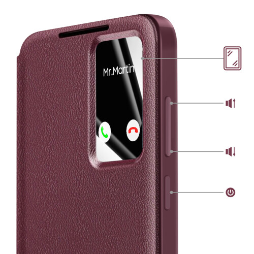 Avizar Smart View Etui mit Kartenfach für Galaxy S25 FE 2