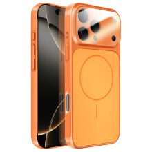 Avizar MagSafe Hoes voor iPhone 16 Pro Max Hard met Glas Camerabescherming