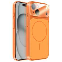 Avizar MagSafe Hoes voor iPhone 15 Hard met Glas Camerabescherming