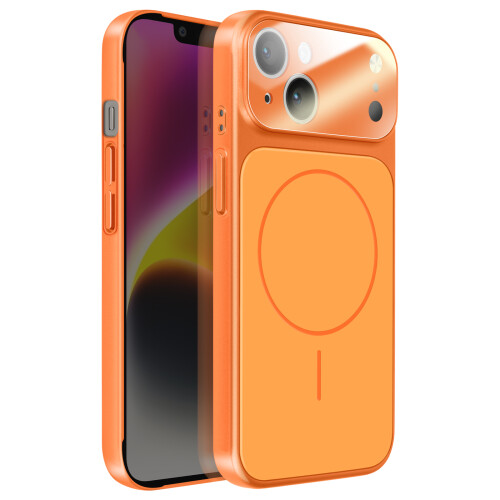 Avizar Capa para iPhone 14 Compatível com MagSafe Acabamento AG Glass Mate