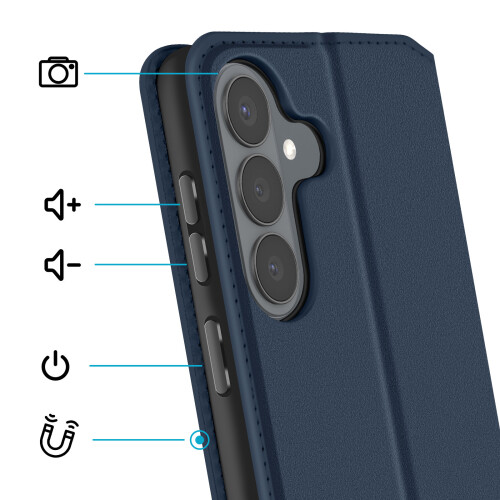 Avizar Flip Case for Galaxy S26 Magnetic Classic Edition with Stand Function 2