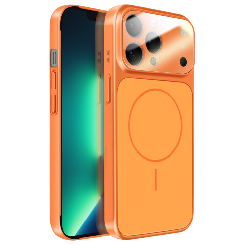 Avizar Capa para iPhone 13 Pro Max Compatível com MagSafe Acabamento AG Glass Fosco
