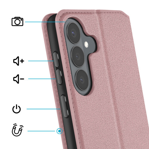 Avizar Flip Case for Galaxy S26 Magnetic Classic Edition with Stand Function 2