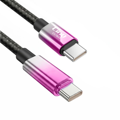 LinQ Cabo USB-C para USB-C de Carga Rápida 80W com Visor LED 1.2m 1