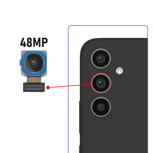Clappio 48MP Hauptkamera Weitwinkel für Galaxy A33 5G / A34 5G 2