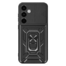 Mayaxess Hoesje voor Galaxy S25 FE met Schuifbare Camera Cover en Magnetische Ring