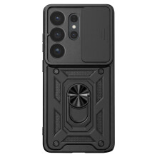 Mayaxess Hoesje voor Galaxy S26 Ultra met Schuifbare Camera Cover en Magnetische Ring
