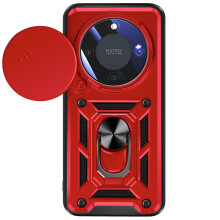 Mayaxess Hoesje voor Honor Magic 8 Lite met Schuifbare Camera Cover en Magnetische Ring