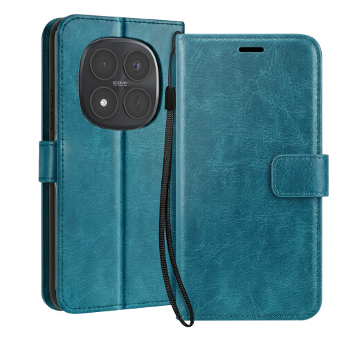 Mayaxess Wallet Case for Redmi Note 15 Pro Plus 5G with Wrist Strap and Stand Function