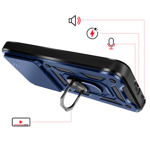 Mayaxess Case for Redmi Note 15 Pro 5G with Sliding Camera Cover / Magnetic Ring 2
