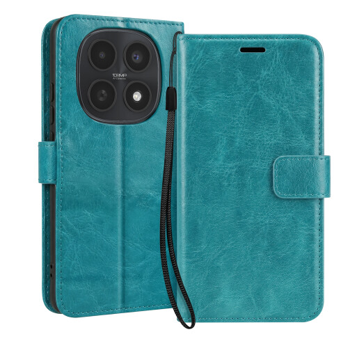 Mayaxess Wallet Case for Redmi Note 15 5G / 4G with Wrist Strap and Stand Function