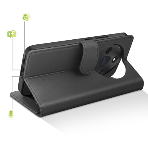 Mayaxess Funda Libro 2 en 1 para Honor Magic 8 Lite con Carcasa Desmontable 2