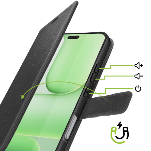 Mayaxess Wallet Case for Honor 600 Lite with Wrist Strap and Stand Function 2