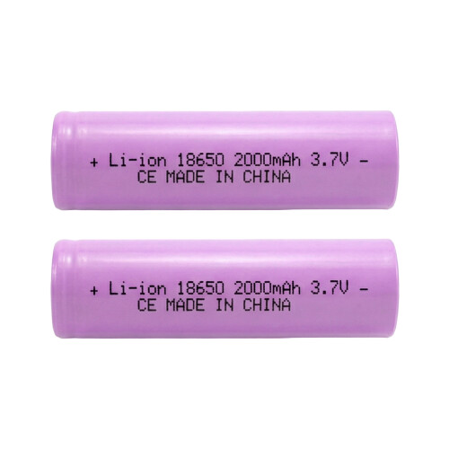 Avizar Lot de 2 Batteries Lithium Rechargeable 3.7V 2000mAh Compacte Électronique 1