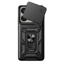 Avizar Hoesje Geschikt voor Oppo Find X9 Pro met Ringstandaard en Schuifbare Camerabescherming