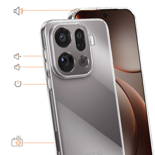 Avizar Case for Oppo Find X9 Pro in Soft Ultra-thin Shockproof Silicone 2