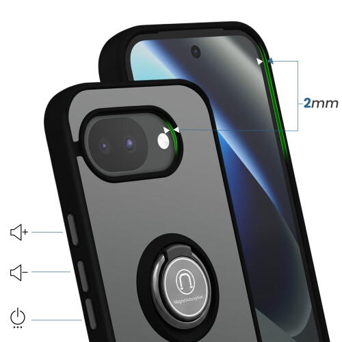 Avizar Capa com Anel para Google Pixel 10a Proteção Reforçada com Suporte Magnético 2