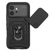 Mayaxess Schokbestendig Hoesje Geschikt Voor Honor 600 met Draaibare Camerabescherming en Ring Standaard
