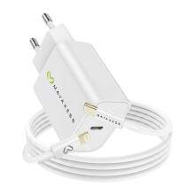 Mayaxess Chargeur Secteur pour iPhone 13 18W + Câble Lightning 1m