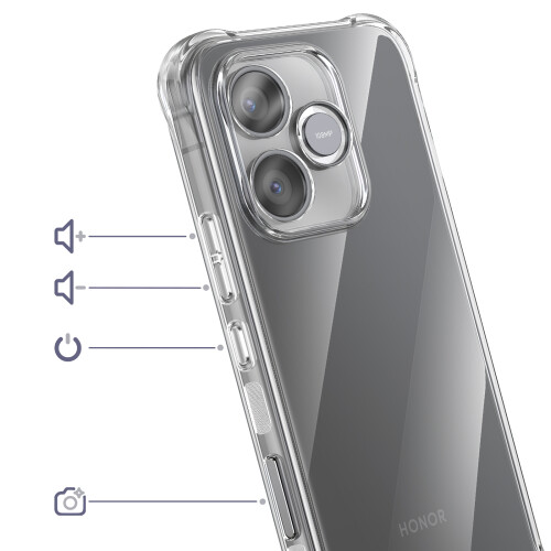 Avizar Capa Para Honor 600 Lite Antichoque Com Cantos Bumper E Vidro Temperado 2
