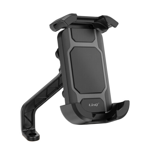 LinQ Supporto per Retrovisore Scooter/Moto con Blocco Auto e Ammortizzatori