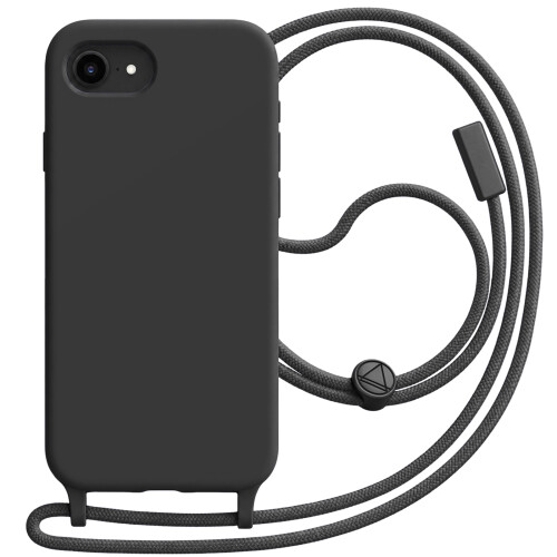 Avizar Silicone Case for iPhone 16e with Adjustable Braided Nylon Cord