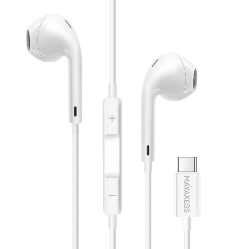 Mayaxess Bedrade USB-C Oortjes voor iPhone 16 2