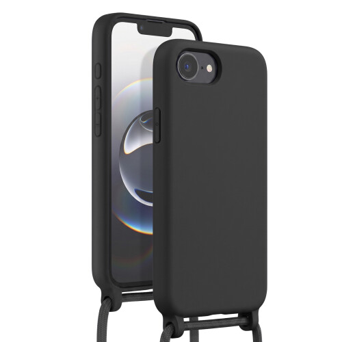 Avizar Silicone Case for iPhone 16e with Adjustable Braided Nylon Cord 1