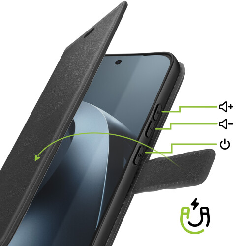 Mayaxess Wallet Case for Xiaomi 17T with Strap and Stand Function 2