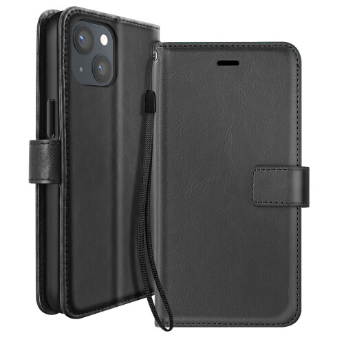 Mayaxess Funda Libro para iPhone 13 con Cordón y Soporte Video